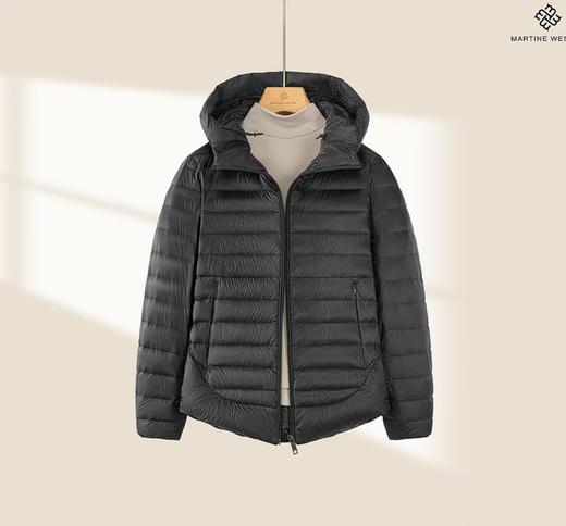 Martine Wester 女超高密度轻量面料薄款连帽鹅绒服 11385315 商品图3
