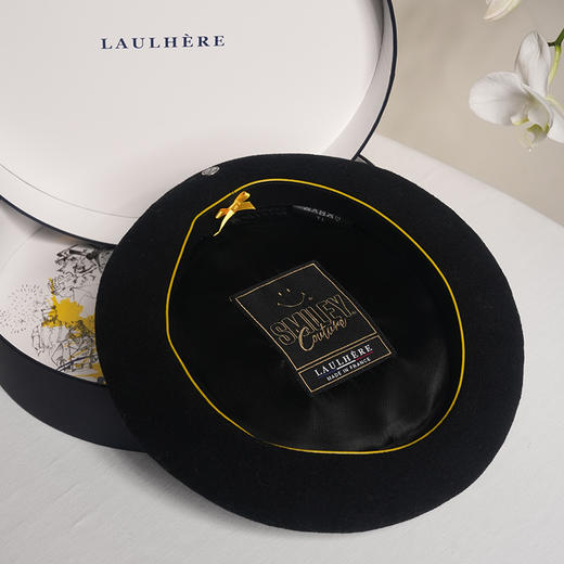 北京仓｜LAULHERE-SMILEY-经典黑色 贝雷帽［法国设计师］ 商品图5