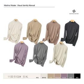 不是市场货..Martine Wester 女式德绒面料长袖T 11325102