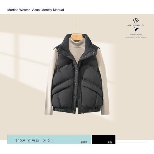 Martine Wester 女款（N66）湿法涂层面料立领鹅绒马甲 1138 5280 商品图2