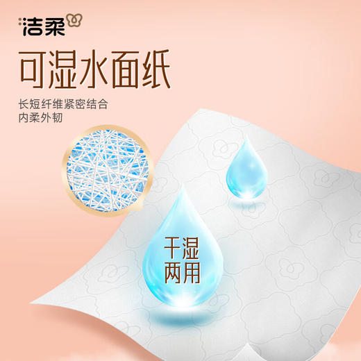 【分仓直发包邮】洁柔牌纸面巾(立体压花挂抽)320抽4层(单包装)GR226-01 商品图4