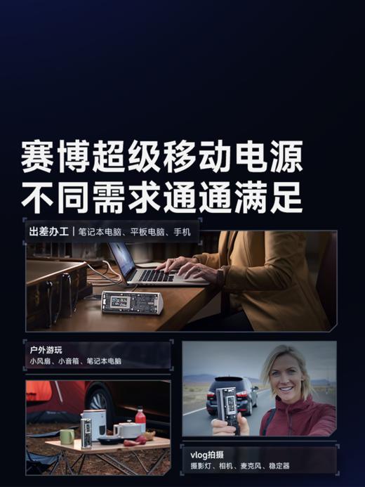 SHARGE/闪极 赛博棱镜移动电源 24000mAh 适用于苹果17小米华为手机平板可带上飞机高铁 商品图4