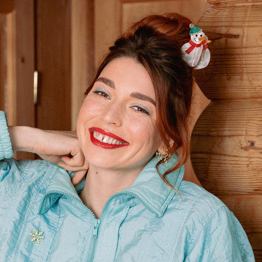 北京仓｜Coucou Suzette-Snowman-雪人 发抓［法国设计师］ 商品图1