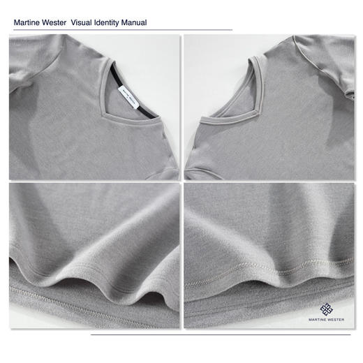 MARTINE WESTER男式暖姜绒V领长袖内衣 11025599 商品图5