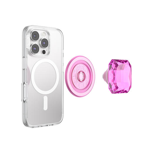 【闪闪的季节】闪闪粉曜石·MagSafe圆啪嗒 MAGSAFE磁吸手机气囊支架 Round圆啪嗒系列 粉色 商品图3