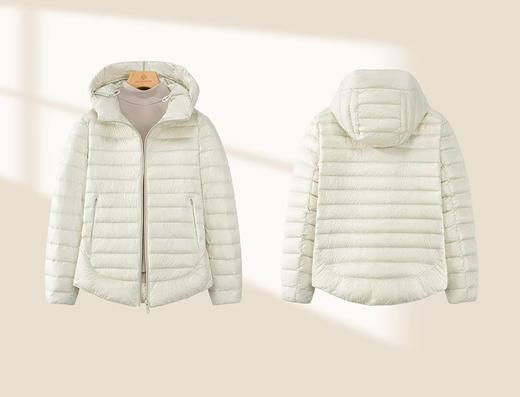 Martine Wester 女超高密度轻量面料薄款连帽鹅绒服 11385315 商品图4