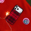 【闪闪的季节】深红格纹 POPCASE手机壳 MagSafe Popcase磁吸款 黑红 iPhone17/16/15/14/13 商品缩略图1