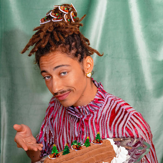 北京仓｜Coucou Suzette-Christmas Log Cake-圣诞树干蛋糕 mini 发夹［法国设计师］ 商品图5