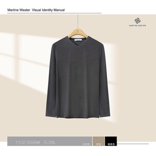 MARTINE WESTER男式暖姜绒V领长袖内衣 11025599 商品图3