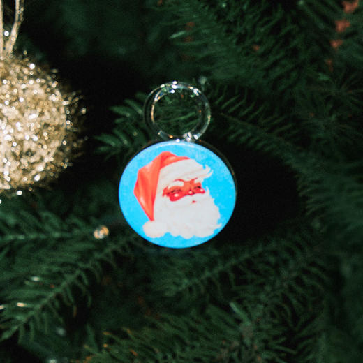 【闪闪的季节】圣诞老人·蓝 POPGRIP泡泡骚手机粘贴式气囊支架 Graphic平面系列 蓝色 商品图1