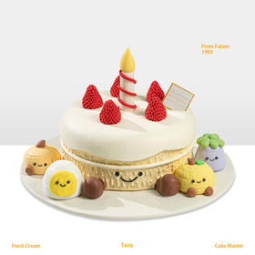 【巧可姆的派对】点亮魔法烛光 乘上蛋白糖做的南瓜车 慕斯夹心蛋糕