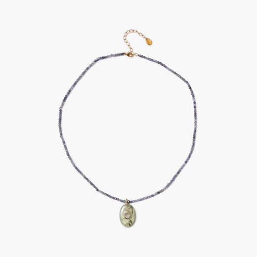 订购6周到｜Chan Luu-Seed-种子 葡萄石 白托帕石 堇青石 项链［美国设计师］ 商品图0