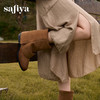 预售|Safiya/索菲娅2025小众设计感时尚粗跟尖头百搭显瘦裤管西部靴SFD4116412 商品缩略图1