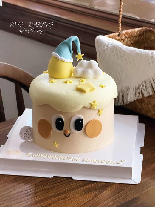 「星星人·许个愿吧」翻糖巧克力·100%动物奶油（附图5寸加高·提前5天预订） 商品图0