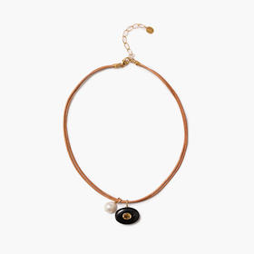 订购6周到｜Chan Luu-Seed-种子 淡水珍珠 黄水晶 缟玛瑙 皮革绳 双层 项链［美国设计师］