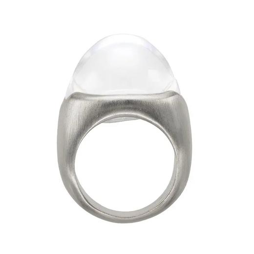 松果拉丝水晶戒指 商品图0