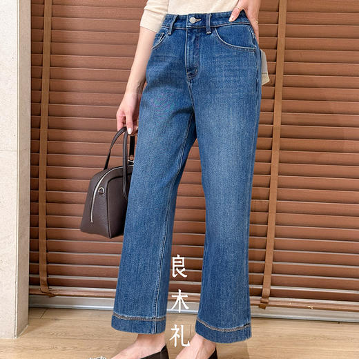 【特价不退换】【预售7天/加绒】良木礼九分法棍牛仔裤（良木1号）（D25103867） 商品图3