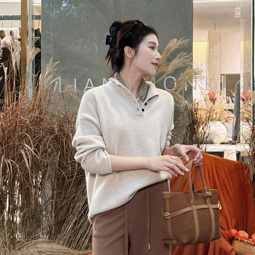 【特价不退换】【预售7天】良木礼山羊绒上衣（D25102340F） 商品图3