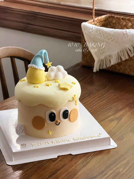 「星星人·许个愿吧」翻糖巧克力·100%动物奶油（附图5寸加高·提前5天预订） 商品图1