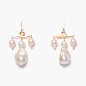 订购6周到｜Chan Luu-Caroline-淡水珍珠 耳环［美国设计师］