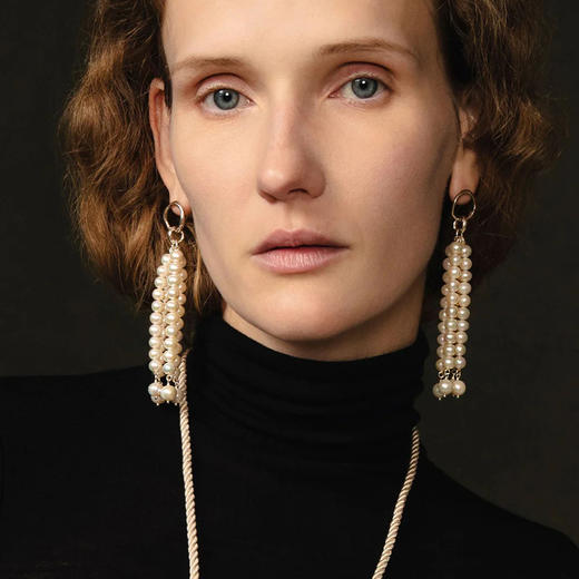 订购6周到｜Chan Luu-Pampille-淡水珍珠 流苏 耳环［美国设计师］ 商品图0