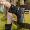 预售|Safiya/索菲娅2025小个子厚底增高皮带扣百搭复古中筒堆堆西部靴SFD4116M69 商品缩略图6