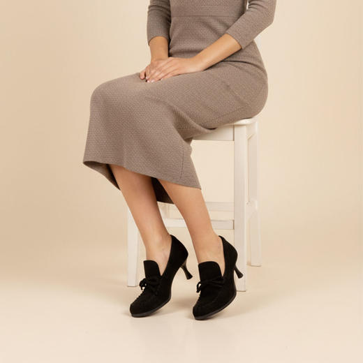 westory2024秋季新款时尚优雅深口单鞋气质百搭细高跟鞋女W24CM74701 商品图6