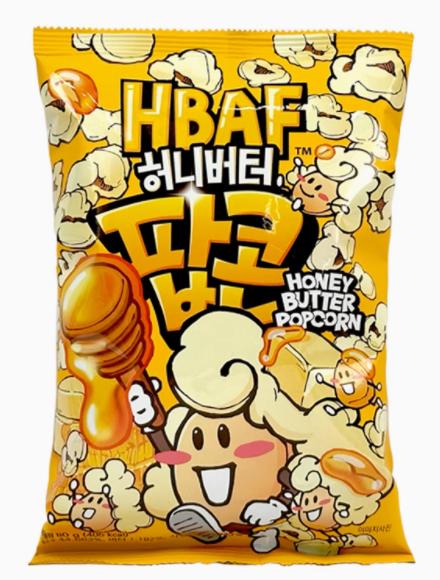 芭蜂 蜂蜜黄油爆米花80gHBAF 허니버터 팝콘 80g 商品图0