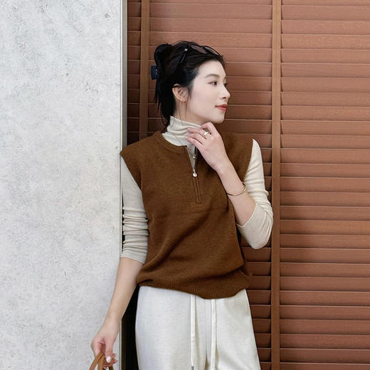 【特价不退换】良木礼绵羊毛背心（D25102698F） 商品图0