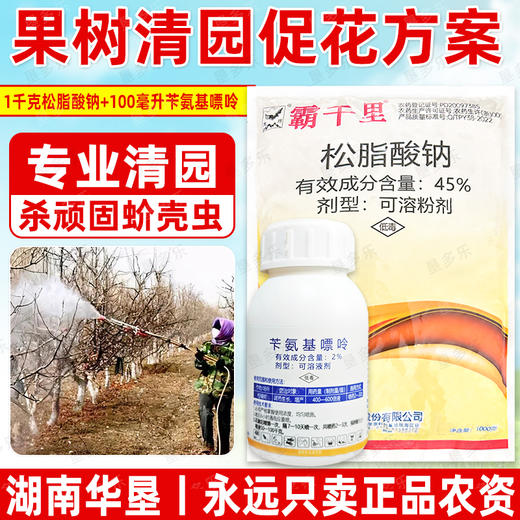 清园促花套餐大鹏松脂酸钠苄氨基嘌呤果园促花清园宝介壳虫专用 商品图0