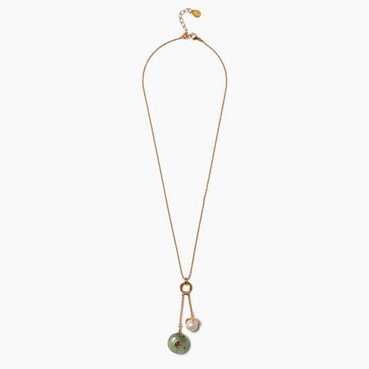 订购6周到｜Chan Luu-Seed-种子 葡萄石 淡水珍珠 烟晶 吊坠 项链［美国设计师］ 商品图0