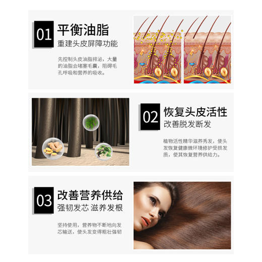 【分仓直发包邮】LK生姜防断强韧多效洗发水500g 商品图7