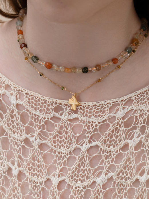 发晶串珠项链 商品图2