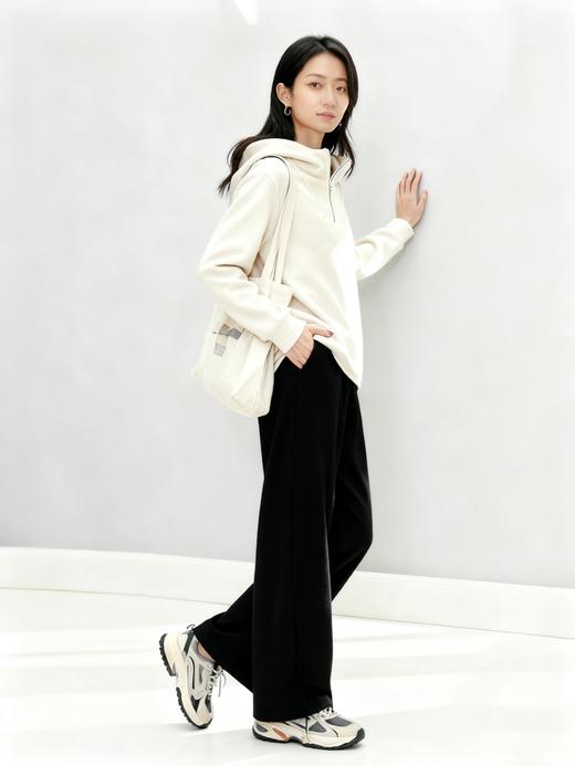 臣禾	【连帽摇粒绒卫衣】半开襟休闲套头上衣	JZ254050175 商品图3