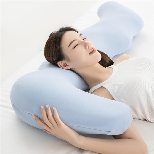 秋冬升级德绒-海马记忆棉睡觉长抱枕 商品图4