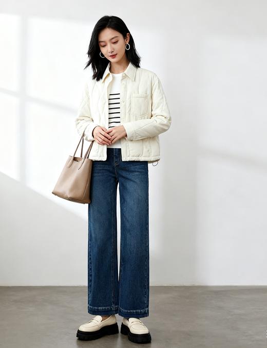 L1臣禾	【小太阳蓝牛仔】加绒直筒裤保暖舒适休闲裤	JZ254060158 商品图6