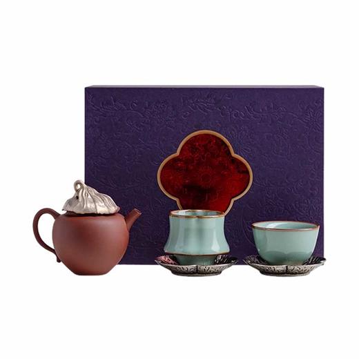 B-YSCH-1020 东方紫宴一壶两杯小套装 商品图0