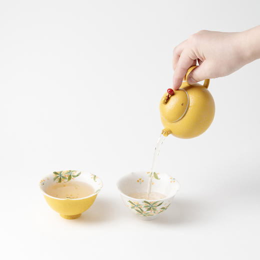 B-YSCH-1021 金桂飘香一壶两杯小套装 商品图2