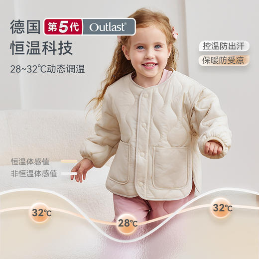 【2025秋冬新品】ibaby×outlast太空科技恒温太空气凝胶素色轻柔外套棉服 商品图1