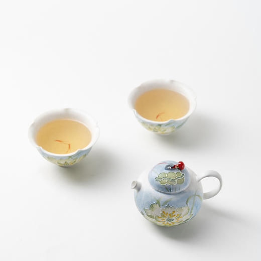 B-YSCH-1023 青莲跃锦一壶两杯小套装 商品图3