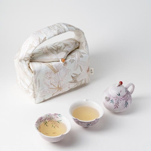 W-YSCH-1031 手绘紫藤花一壶两杯小套装 商品图3