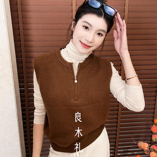 【特价不退换】良木礼绵羊毛背心（D25102698F） 商品图2