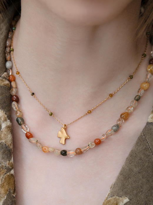 发晶串珠项链 商品图3