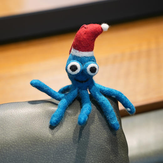 北京仓｜Felt So Good-Christmas Octopus-圣诞章鱼 毛毡 挂件［英国设计师］ 商品图6