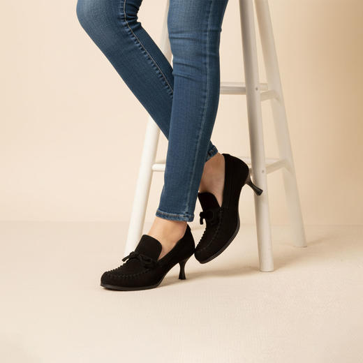 westory2024秋季新款时尚优雅深口单鞋气质百搭细高跟鞋女W24CM74701 商品图7