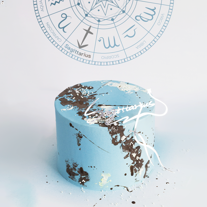 即将下架！2025新版「射手座」海盐可露丽伯爵可可味蛋糕｜十二星座唯美星空系列