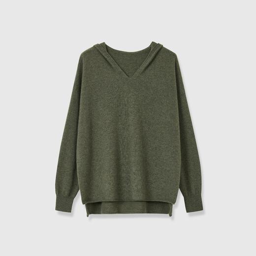 宽松连帽羊绒衫 商品图1