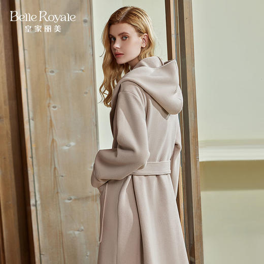 皇家丽美男女款双面摇粒绒睡袍 连帽 / 翻领款 宽松版型舒适家居服JJP90007&JJP90014 商品图4