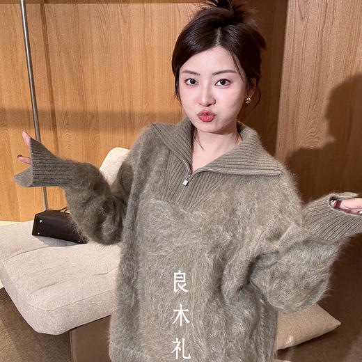 【部分现货】良木礼山羊绒拉链上衣（Q2592666） 商品图3