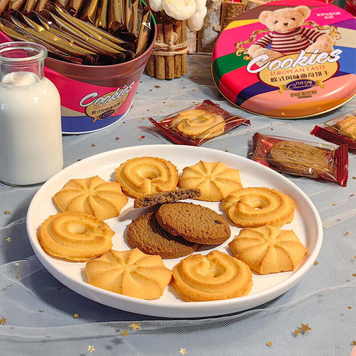 金语欧式风味小熊曲奇饼干160g（芝士味） 商品图1